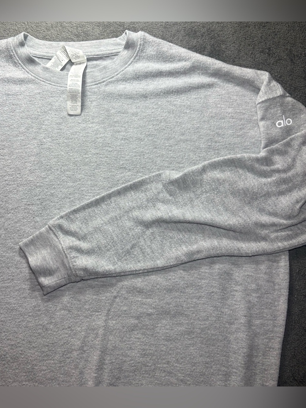 Alo Yoga Gray Crewneck Sweatshirt Medium Athleisure Pullover